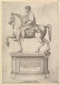 Zrcadlo římské velkoleposti: Marcus Aurelius, 16. století. od Nicolas Beatrizet