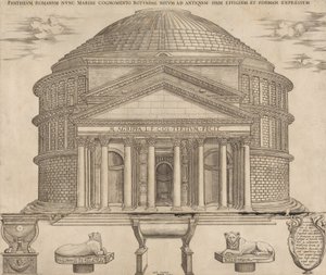 Zrcadlo římské velkoleposti: Pantheon, 1649., 1649. od Nicolas Beatrizet