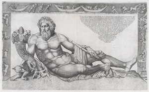 Zrcadlo římské velkoleposti: Tibera, polovina 16. stol., polovina 16. stol. od Nicolas Beatrizet