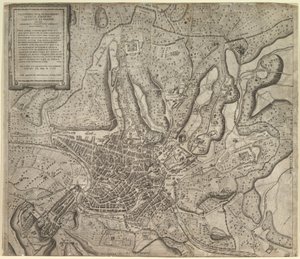 Zrcadlo římské velkoleposti: Pohled na Řím od západu, 1557. od Nicolas Beatrizet