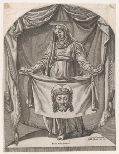 Svatá Veronika se Sudarium, po Michelangelovi, 1540-66., 1540-66. od Nicolas Beatrizet