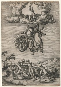 Pád Phaeton, c. 1545. od Nicolas Beatrizet