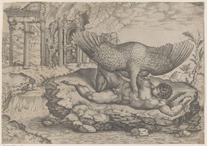 Tityus a Vulture od Nicolas Beatrizet