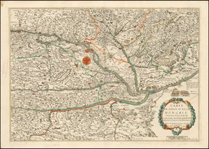 Mapa Horních a Dolních Uher, Sedmihradska, Slovinska, Chorvatska a Dalmácie z roku 1663, vydaná Nicolasem Bereyem od Nicolas Berey