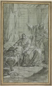 Rodina svatého Jana Křtitele od Nicolas-Bernard Lepicie