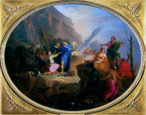 Noahs Sacrifice, c1688-1736 od Nicolas Bertin