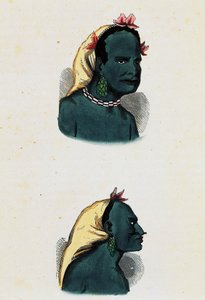 Vanou native and Vanou chief (Vanikoro)