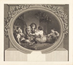 Vzdělání je všechno od Nicolas Delaunay after Jean Honoré Fragonard