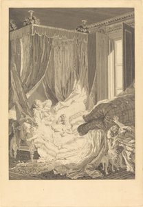 Indiskrétní manželka od Nicolas Delaunay after Pierre Antoine Baudouin