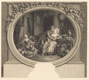 Vesnická blaženost od Nicolas Delaunay after Sigmund Freudenberger