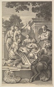 Alegorická skladba oslavující humanitní vědy, 1695. od Nicolas Dorigny