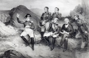 Císař Napoleon I. (1769-1821) diktuje své paměti Emmanuelu Las Casesovi (1766-1842) na Svaté Heleně, 1860