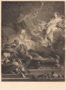 Sen lásky od Nicolas François Regnault after Jean Honoré Fragonard