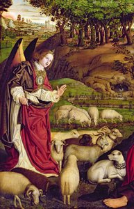 Triptych Mojžíše a hořící keř, kolem roku 1476 (detail z roku 173010)