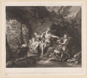 Koupel Diana od Nicolas Gabriel Dupuis (attributed to)