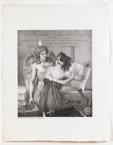 Génius litografie od Nicolas Henri Jacob