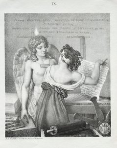 Génius litografie, 1819. od Nicolas Henri Jacob