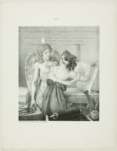 Génius litografie z díla Aloise Senefeldera L