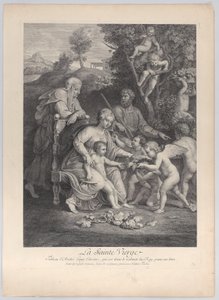 Svatá rodina se svatou Alžbětou a anděly, ca. 1729, ca. 1729.