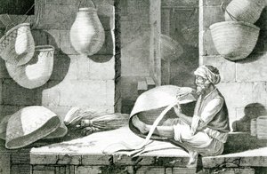 Výrobce rohoží a košíkář od Nicolas Jacques (after) Conte