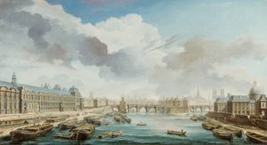 Louvre, Pont-Neuf a Collège des Quatre-Nations, 1755.