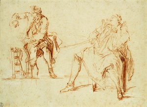 Studie dvou mužů, od Nicolas Lancret