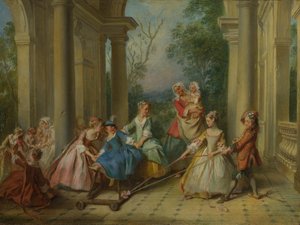 Čtyři věky člověka: dětství, asi 1735 od Nicolas Lancret