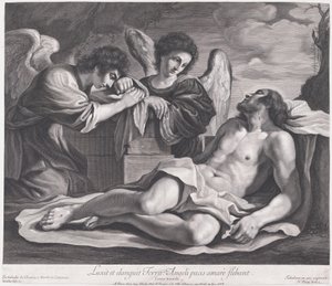 Andělé truchlí nad mrtvým Kristem, ca. 1690-1720, ca. 1690-1720. od Nicolas Pitau