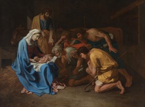 Klanění pastýřů od Nicolas Poussin