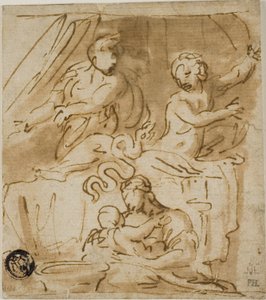 Narození Alexandra od Nicolas Poussin