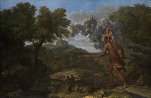 Slepý Orion hledá vycházející slunce, 1658. od Nicolas Poussin