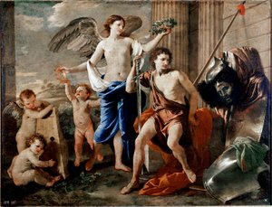 Davidův triumf. Obraz Nicolase Poussina od Nicolas Poussin