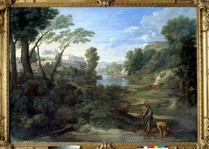 Diogene hází svůj ecvil. Obraz Nicolase Poussina od Nicolas Poussin
