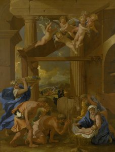 Klanění pastýřů od Nicolas Poussin