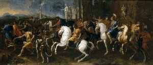 Lov Meleagera a Atalanty aneb Odjezd na lov (Le Départ pour la chasse) od Nicolas Poussin