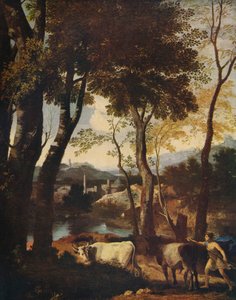Krajina, c1630 od Nicolas Poussin