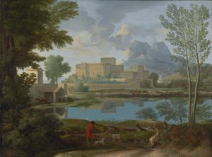 Klidná krajina (Un Tem[p]s calme et serein) od Nicolas Poussin