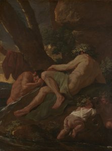 Midas Washing at Source of the Pactolus, ca. 1627. od Nicolas Poussin