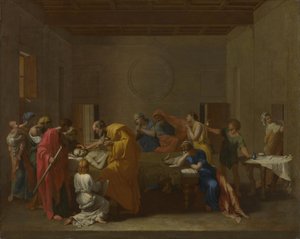 Sedm svátostí: Extrémní pomazání, cca 1637-1640 od Nicolas Poussin
