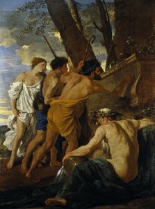 Arcadian Shepherds (olej na plátně) od Nicolas Poussin