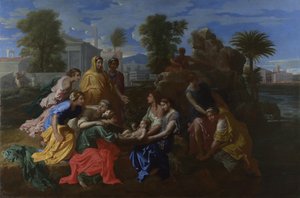 Nalezení Mojžíše, 1651 od Nicolas Poussin