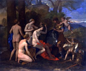 Venuše a Mars od Nicolas Poussin