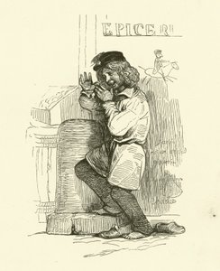 The Gamin (rytina) od Nicolas Toussaint (after) Charlet