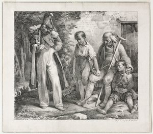 Prosit o almužnu od Nicolas Toussaint Charlet