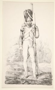 Foot Grenadier of the Old Guard, ze série La Vieille Armee Francaise od Nicolas Toussaint Charlet