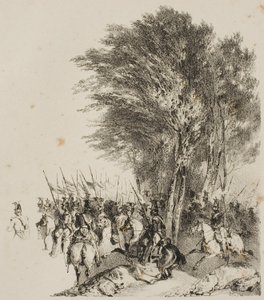 Lancerové na březen od Nicolas Toussaint Charlet