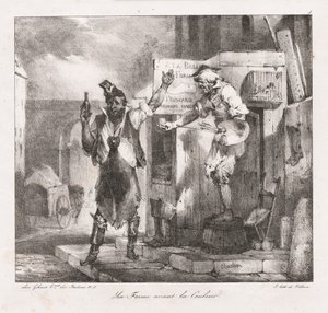 Lithographic Sketches by Charlet: Form before Color, 1823. od Nicolas Toussaint Charlet