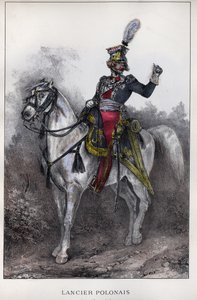 Důstojník polských kopiníků císařské gardy od Nicolas Toussaint Charlet