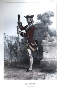 Důstojník švýcarské gardy od Nicolas Toussaint Charlet
