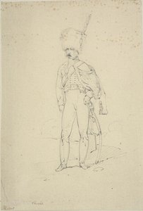 Stojící husar od Nicolas Toussaint Charlet